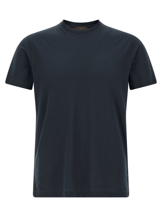 ZANONE Blue Cotton T-Shirt