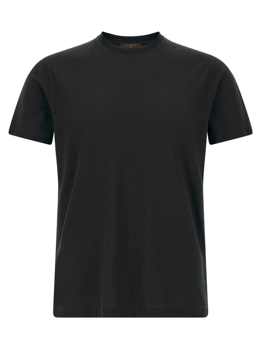 ZANONE Black Cotton T-Shirt