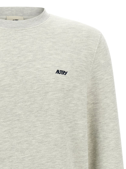 Autry Gray Cotton Sweatshirt