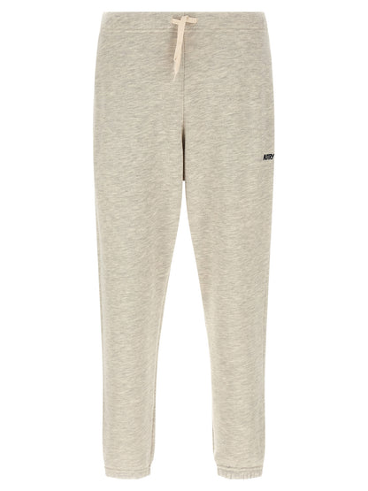 Autry Gray Cotton Joggers (Workout Pants)