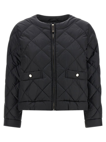 Max Mara Black Polyamide Full-Length Jacket