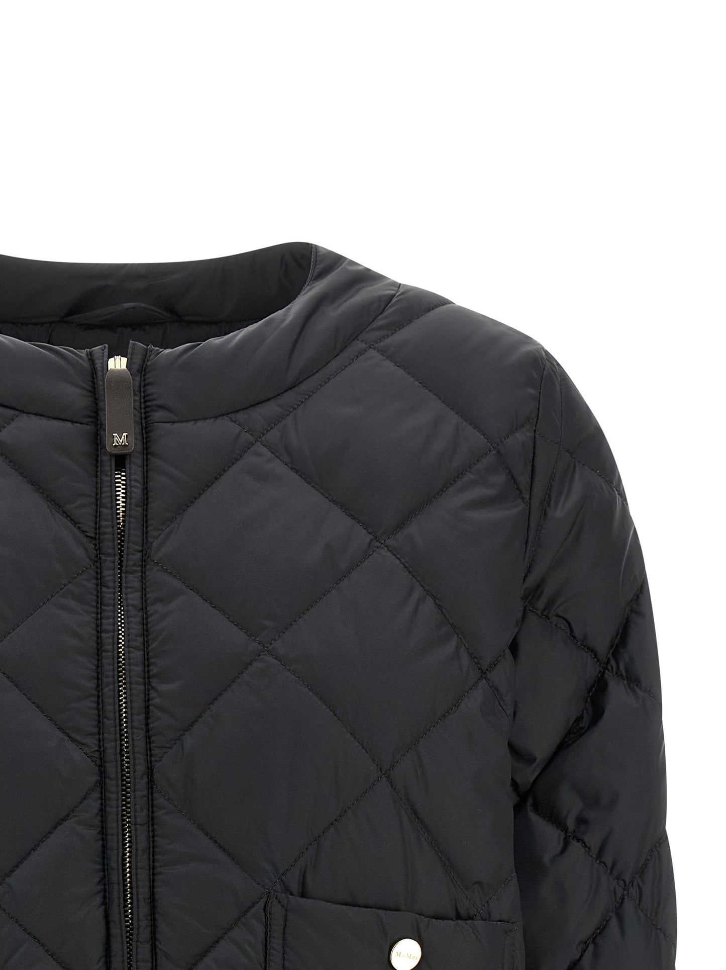 Max Mara Black Polyamide Full-Length Jacket