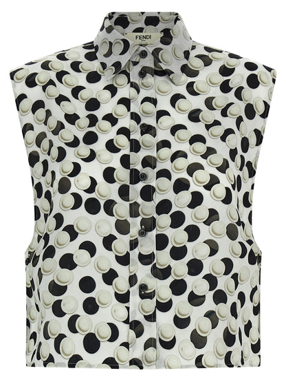 Fendi Multicolor Silk Pattern Shirt