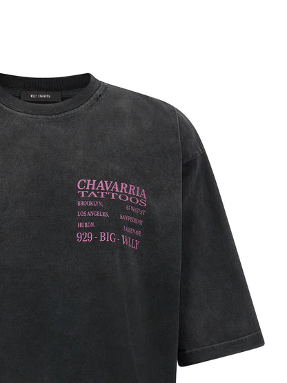 WILLY CHAVARRIA Black Cotton T-Shirt
