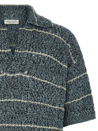 Roberto Collina Multicolor Cotton Polo Shirt