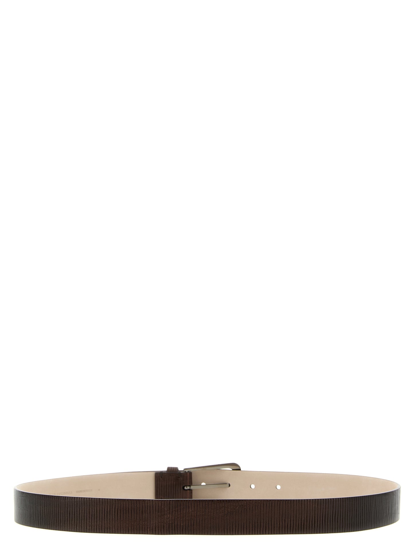 Brunello Cucinelli Brown Leather Regular Belt