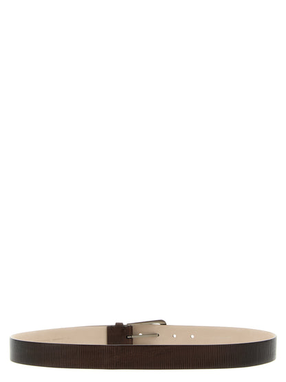 Brunello Cucinelli Brown Leather Regular Belt