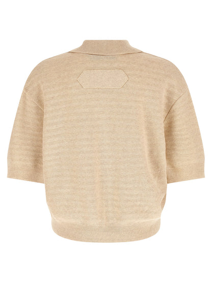 Jacquemus Beige Cotton Polo Shirt