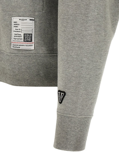 Maison Mihara Yasuhiro Gray Cotton Sweatshirt