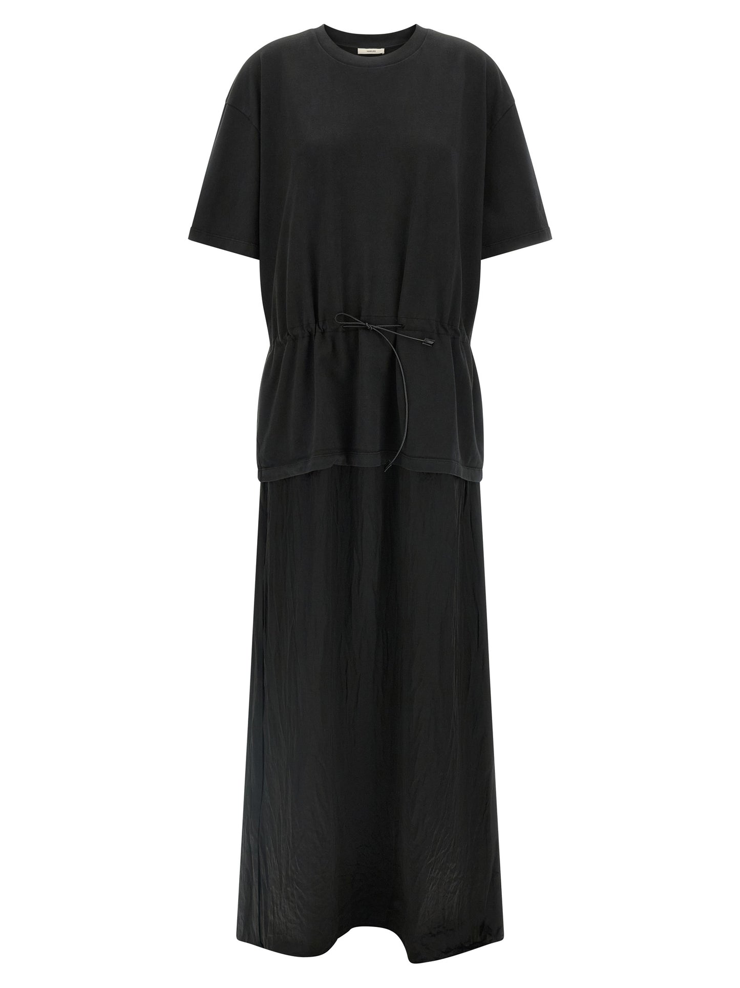 Haikure Black Cotton Long Dress