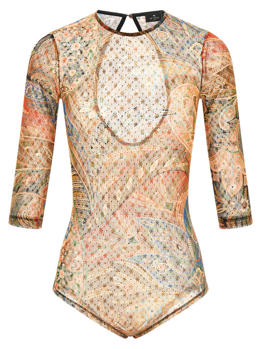 Etro Multicolor Polyamide Bodysuit