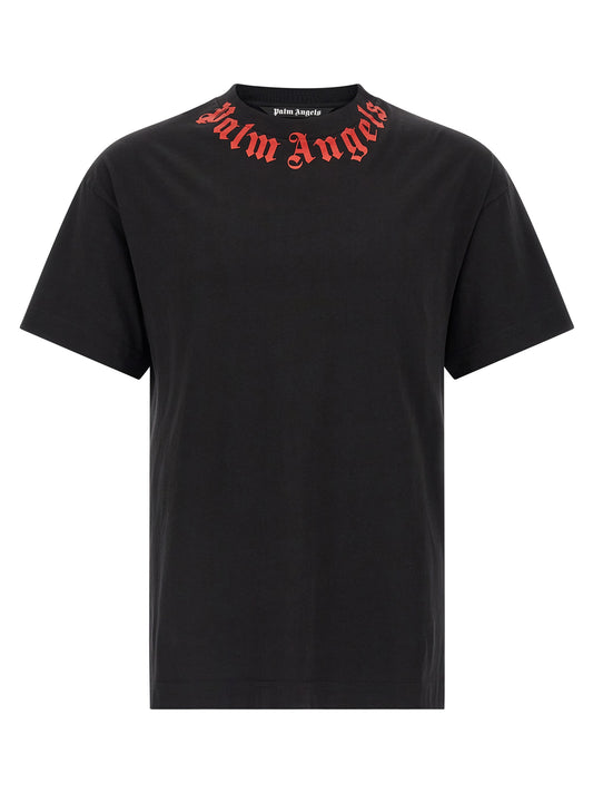 Palm Angels Black Cotton T-Shirt