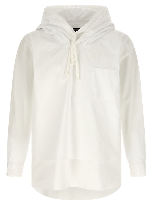 Comme Des Garçons White Cotton Blouse