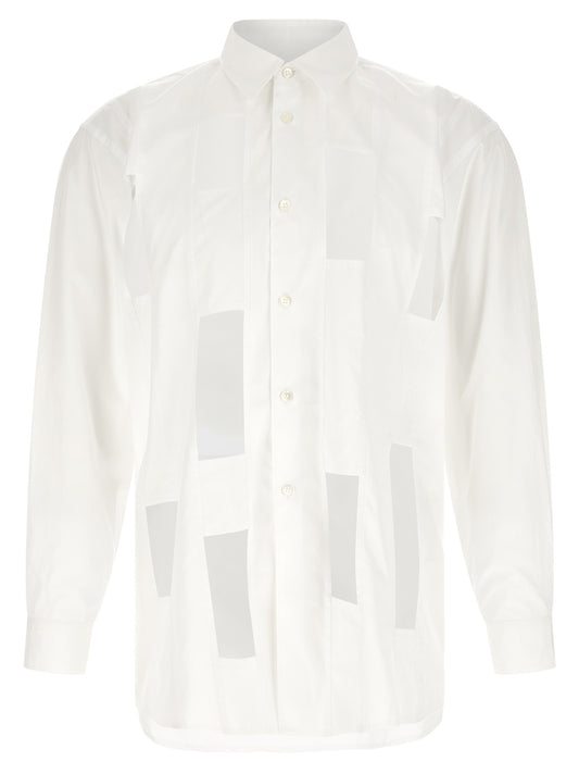Comme Des Garçons White Cotton Blouse