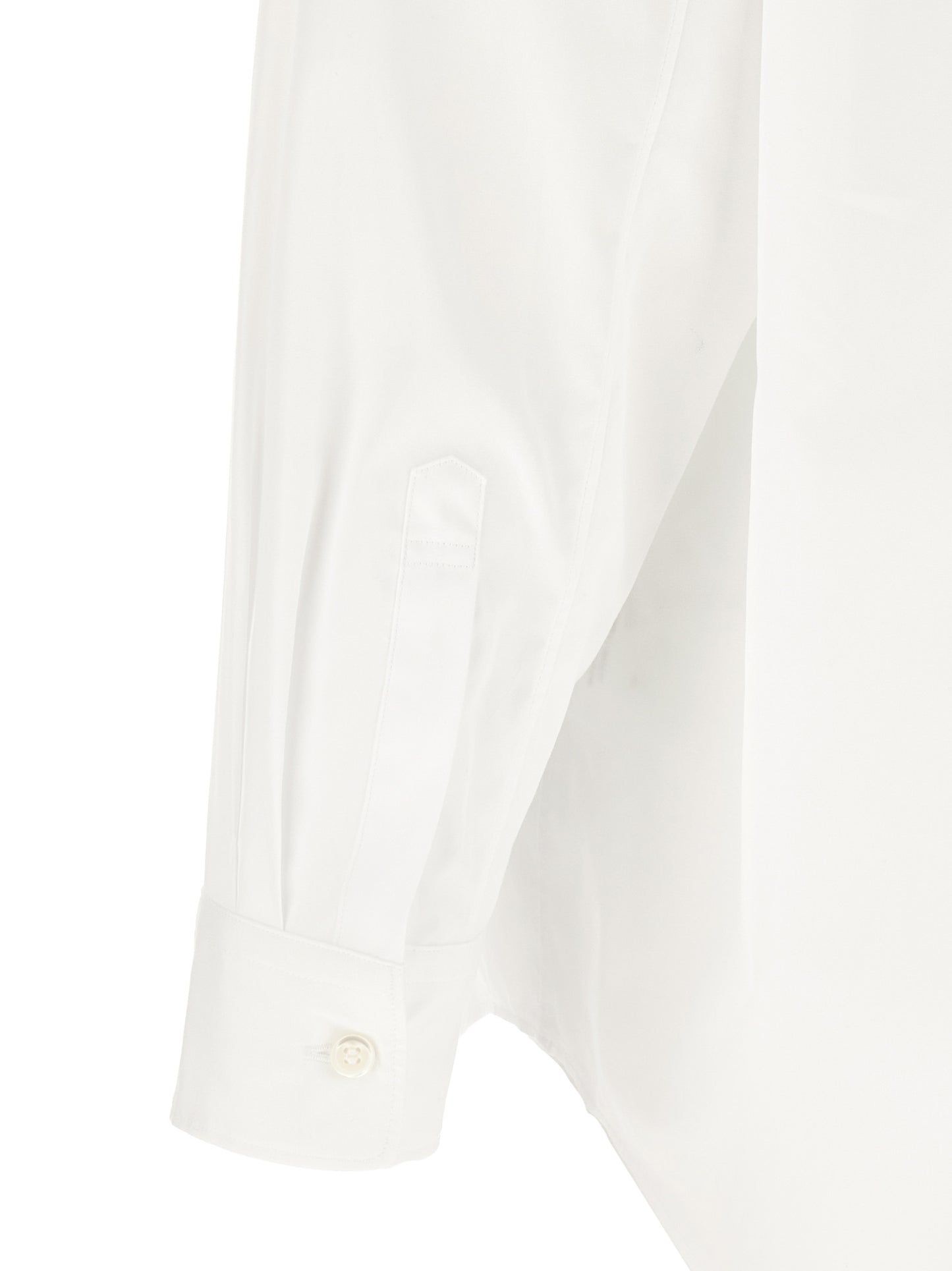 Comme Des Garçons White Cotton Blouse