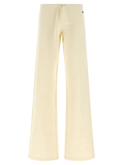 Balenciaga White Cotton Flared Pants