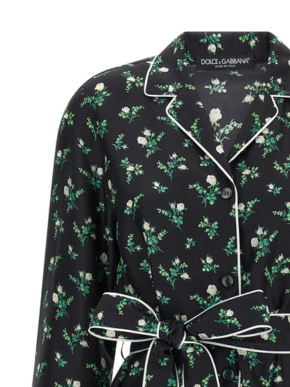 Dolce & Gabbana Black Silk Blouse