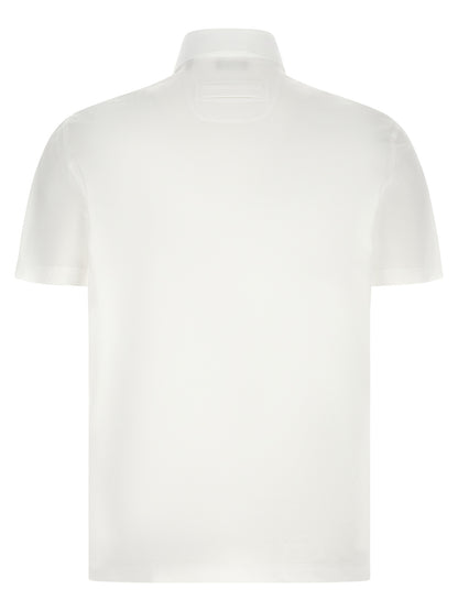 ZEGNA White Cotton Polo Shirt
