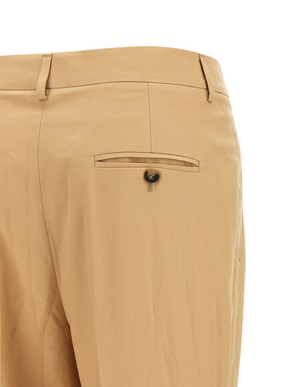 Alberto Biani Beige Cotton Casual Pants