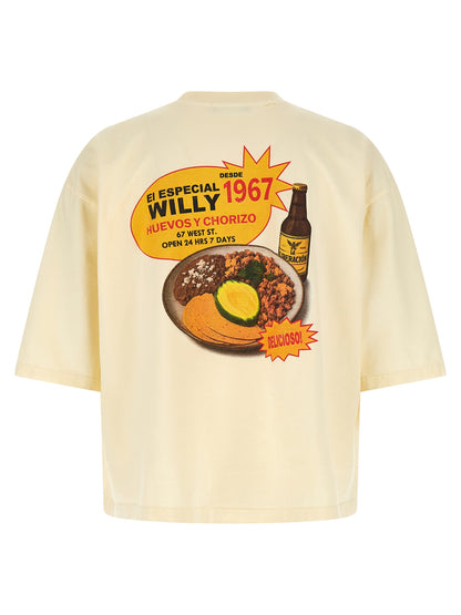 WILLY CHAVARRIA Bicolor Cotton T-Shirt