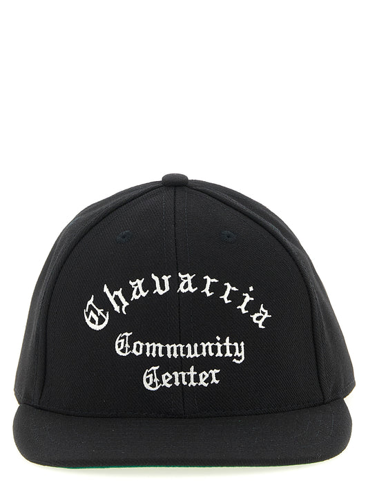 Baseball Cap by WILLY CHAVARRIA for men in polyester black presents a tailored silhouette, perfectly capturing the essence of City Polyester Baseball Cap with its tailored finish and superior craftsmanship.