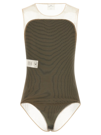 Courrèges Black Polyester Bodysuit