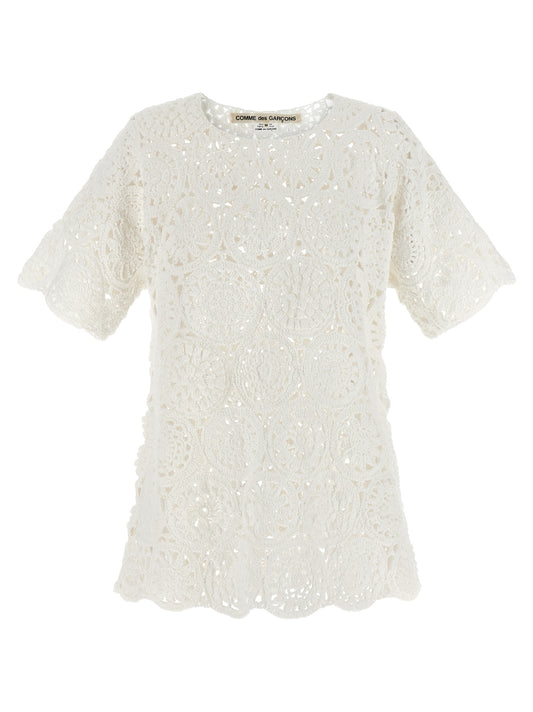 Comme Des Garçons White Cotton T-Shirt