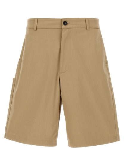 Department 5 Beige Cotton Bermuda Shorts