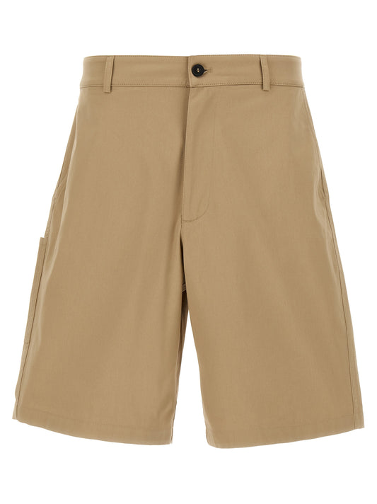 Department 5 Men's Wide Stretch Cotton Bermuda Shorts - Beige