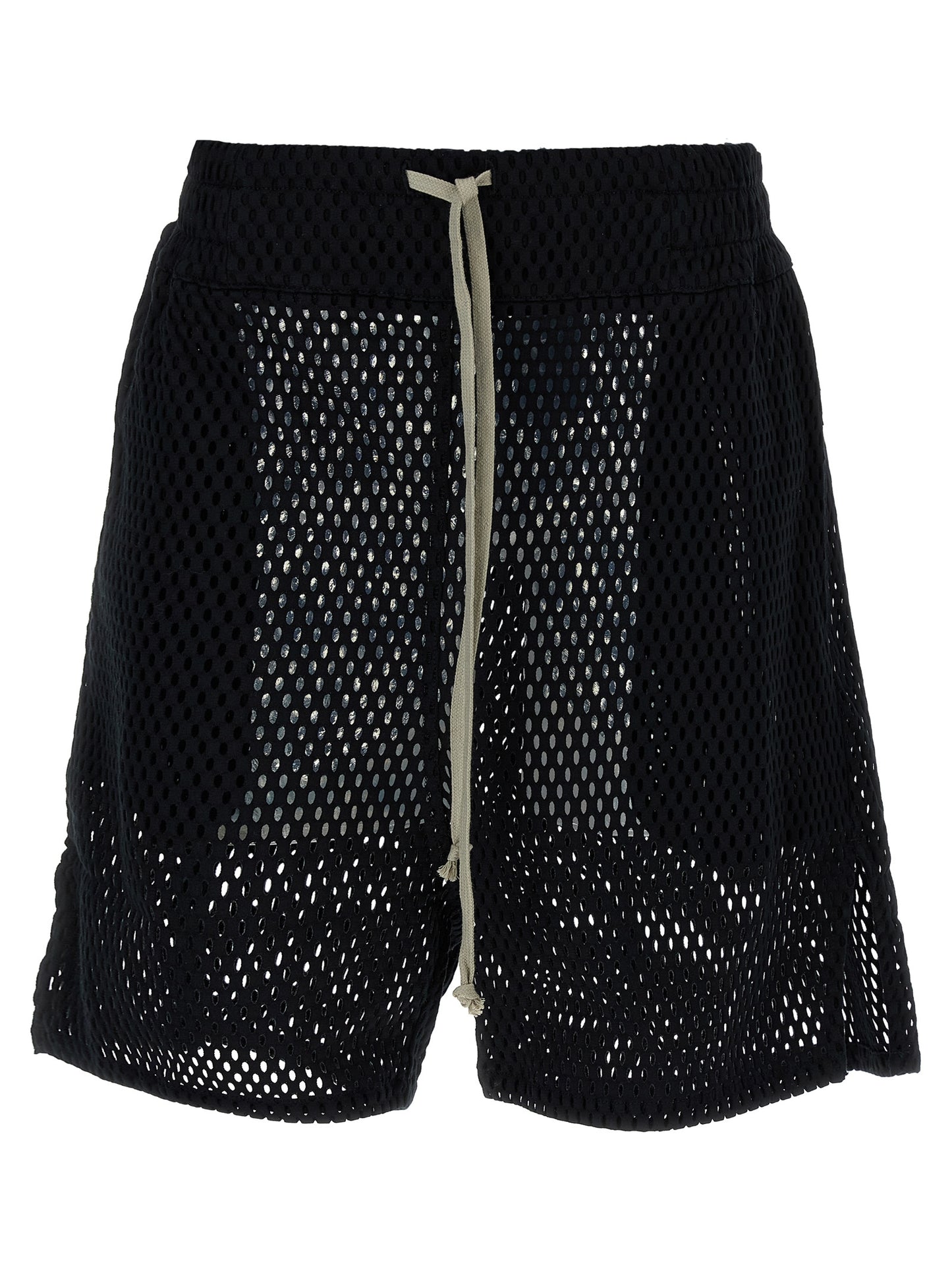 Rick Owens Black Cotton Bermuda Shorts