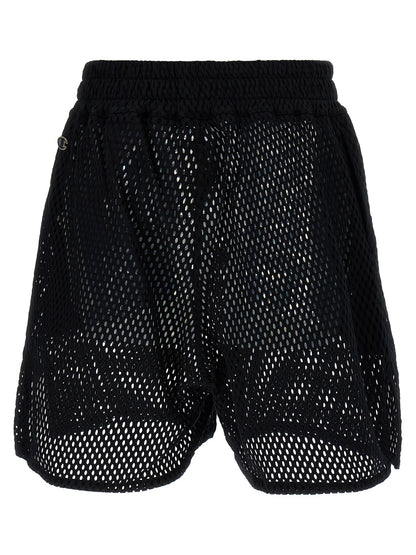 Rick Owens Black Cotton Bermuda Shorts