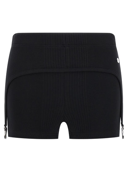 Jean Paul Gaultier Black Cotton Bermuda Shorts