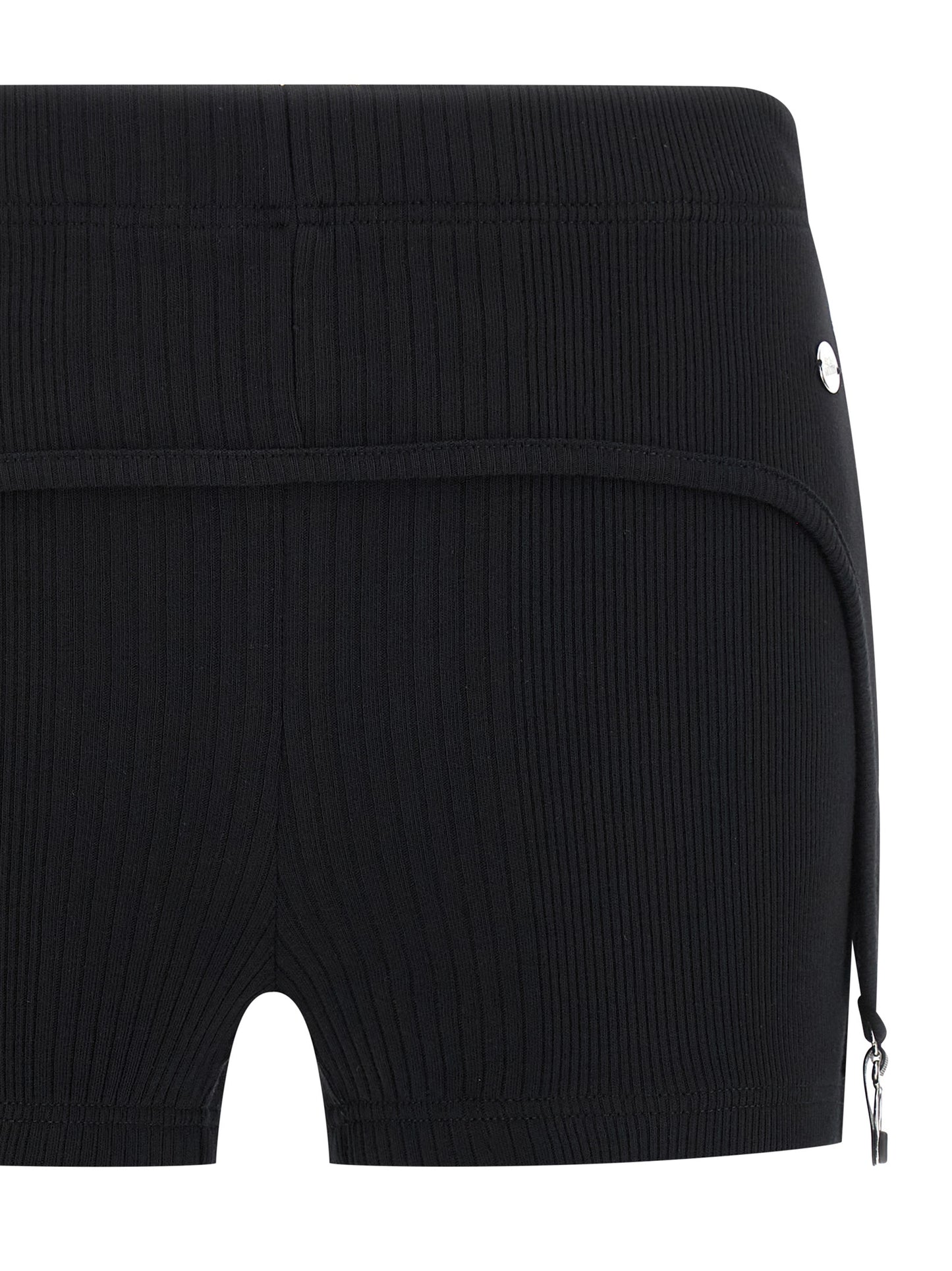 Jean Paul Gaultier Black Cotton Bermuda Shorts