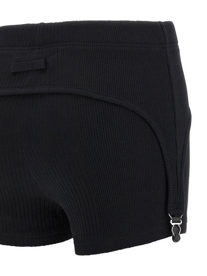 Jean Paul Gaultier Black Cotton Bermuda Shorts