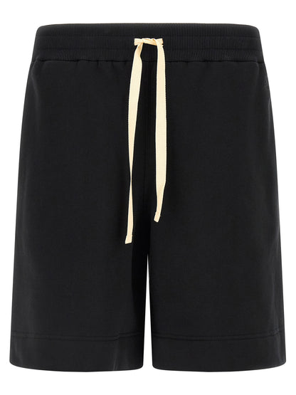 Jil Sander Black Cotton Bermuda Shorts