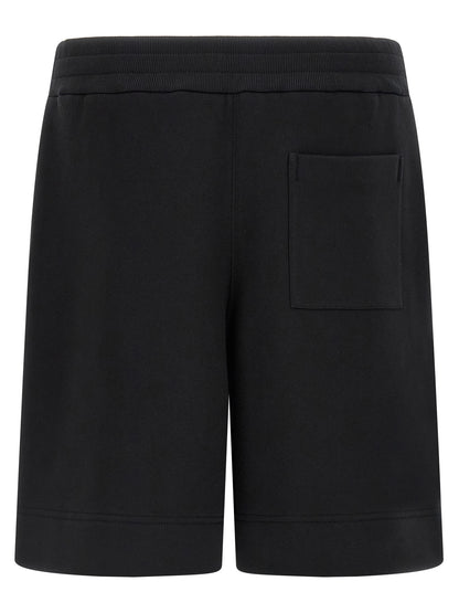 Jil Sander Black Cotton Bermuda Shorts