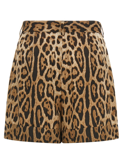 Dolce & Gabbana Brown Cotton Bermuda Shorts