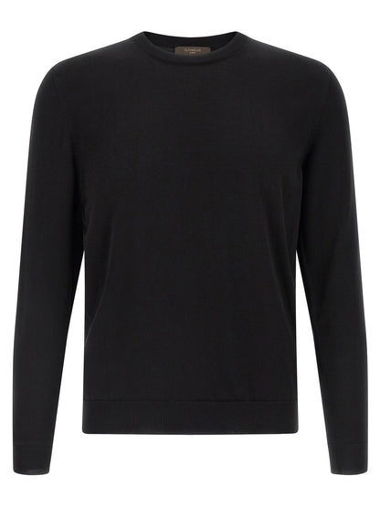 ZANONE Black Cotton Cardigan