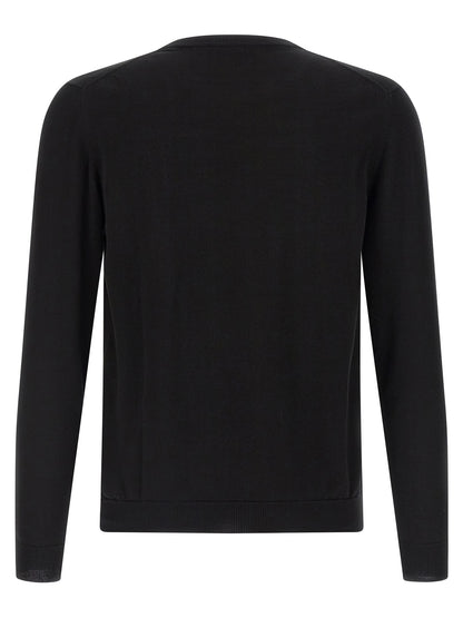 ZANONE Black Cotton Cardigan