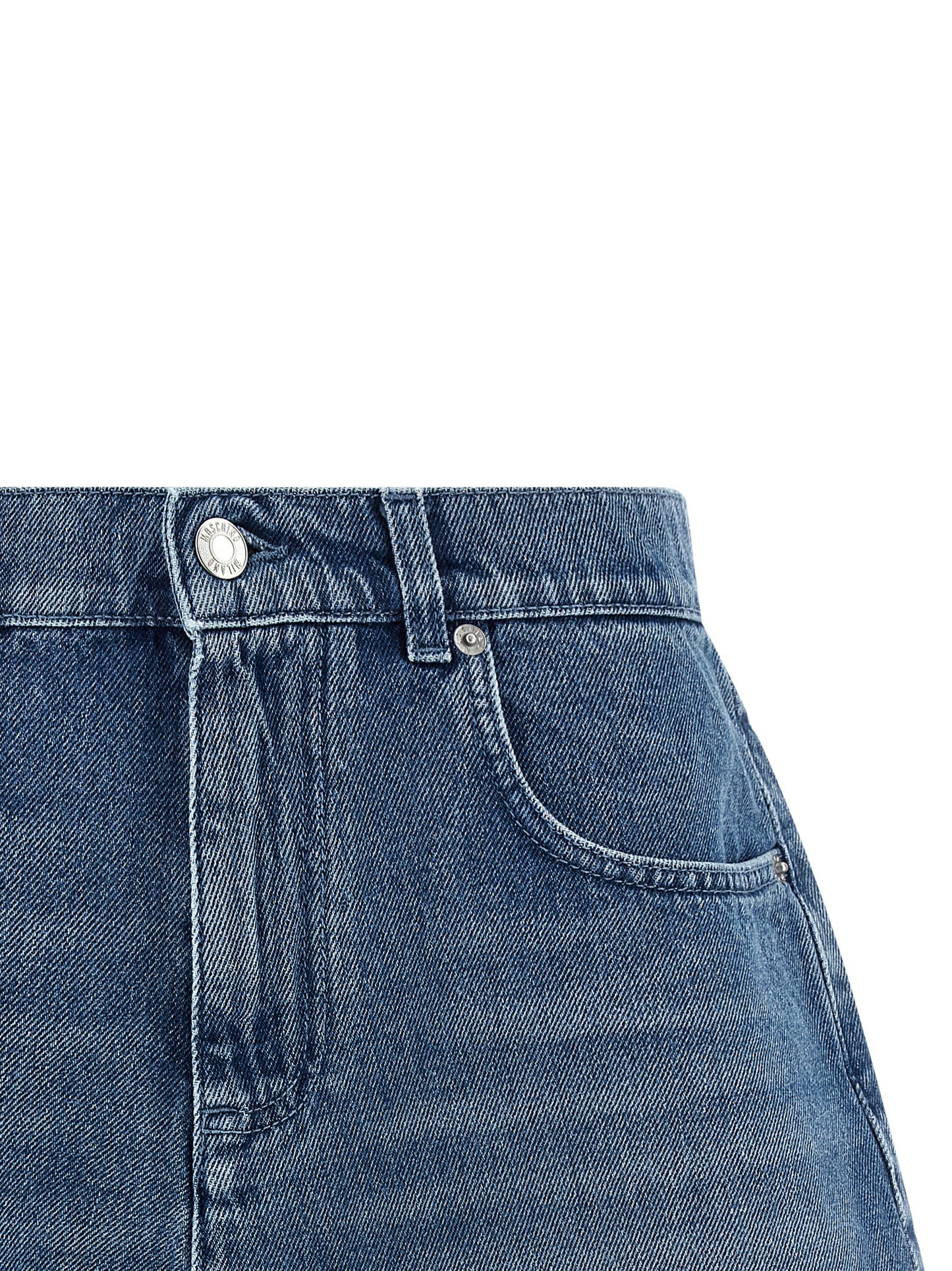 Shorts by Moschino for women in denim cotton blue features an modern and modern short with a to create a sophisticated, modern silhouette for the modern wardrobe.
