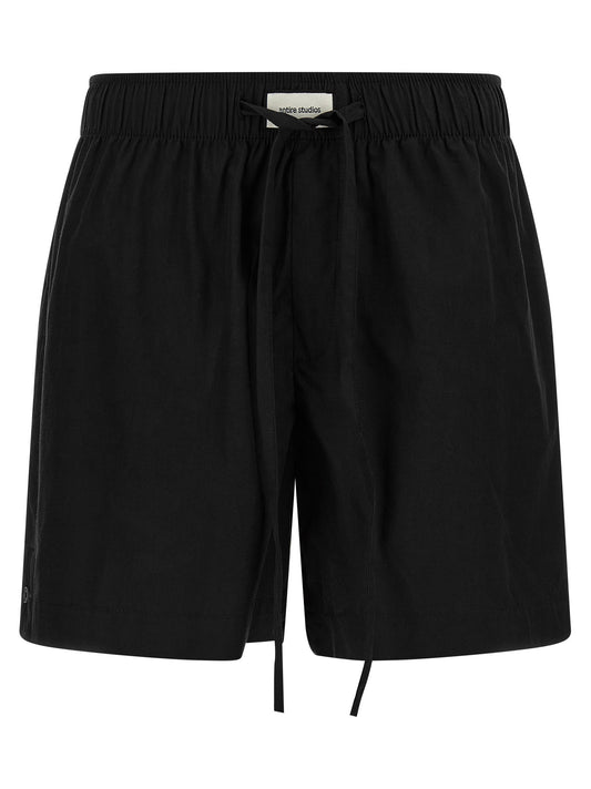 Bermuda Shorts by Entire Studios for women in cotton black features an nuanced silhouette, showcasing a nuanced with a short cut and for a sophisticated, premium finish.