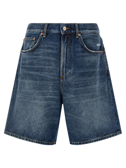 Department 5 Blue Cotton Bermuda Shorts