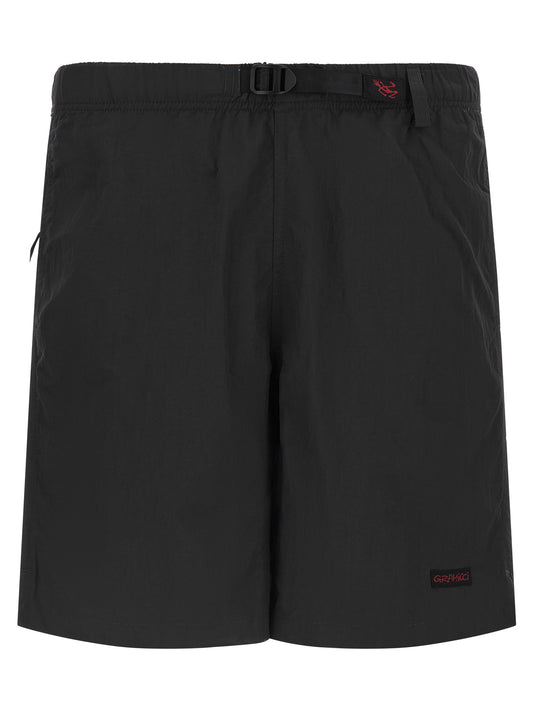Bermuda Shorts by Gramicci for men in nylon black showcases a on trend silhouette, featuring a tailored with a classic short and sophisticated for a on trend finish.