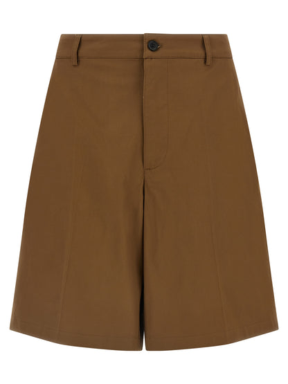 Department 5 Brown Cotton Bermuda Shorts