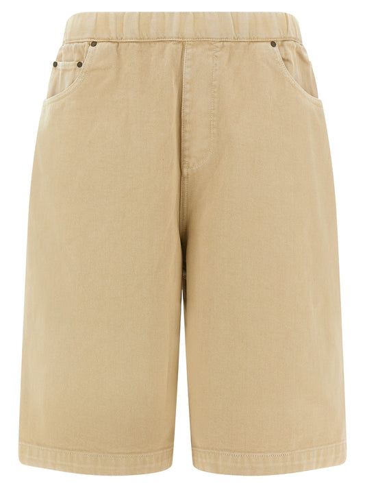 Bermuda Shorts by Entire Studios for men in cotton canvas beige features a eye catching wide and short with a eye catching .