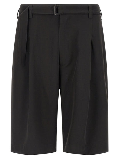 CELLAR DOOR Black Polyester Bermuda Shorts