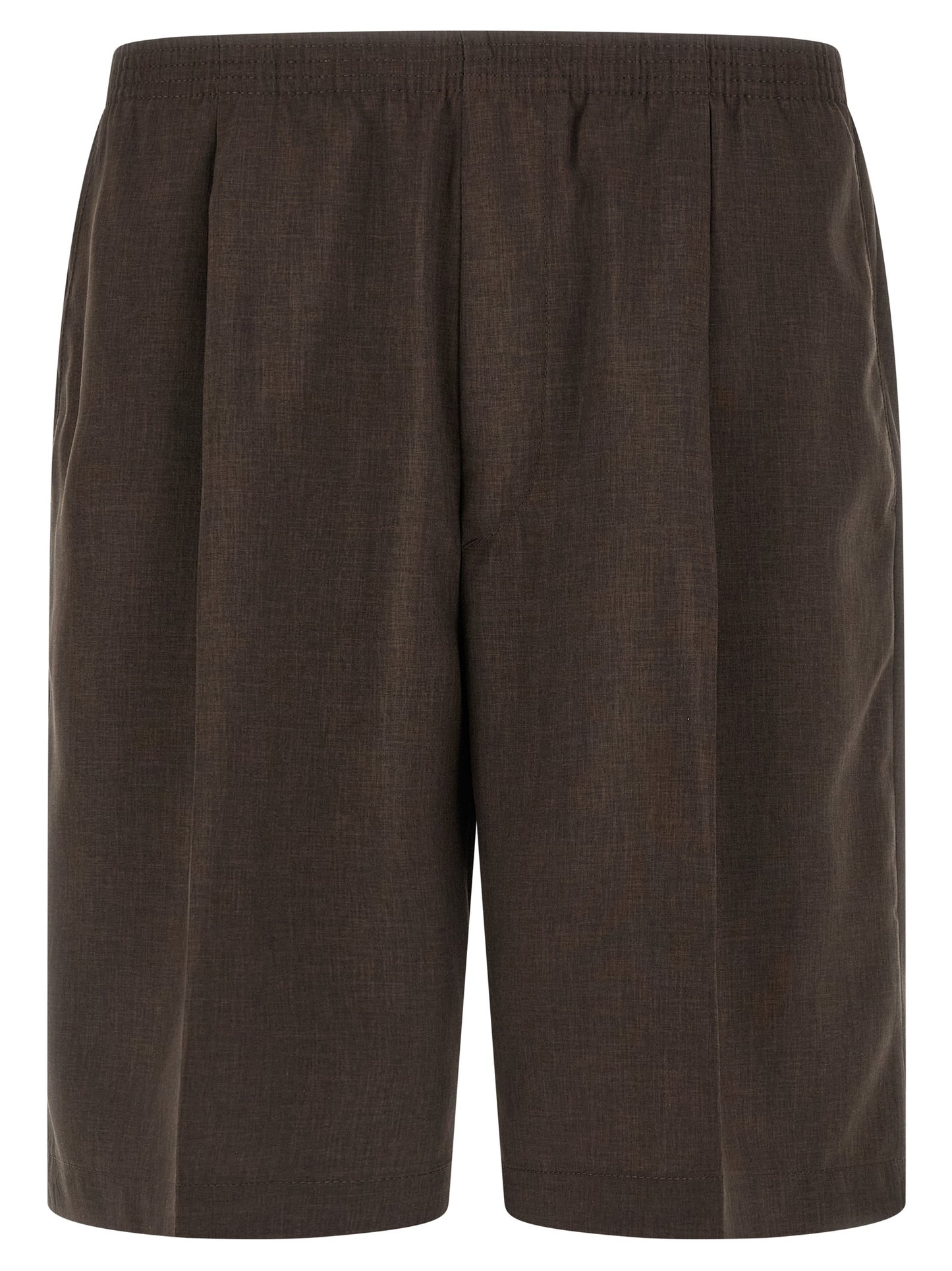 CELLAR DOOR Brown Polyester Bermuda Shorts