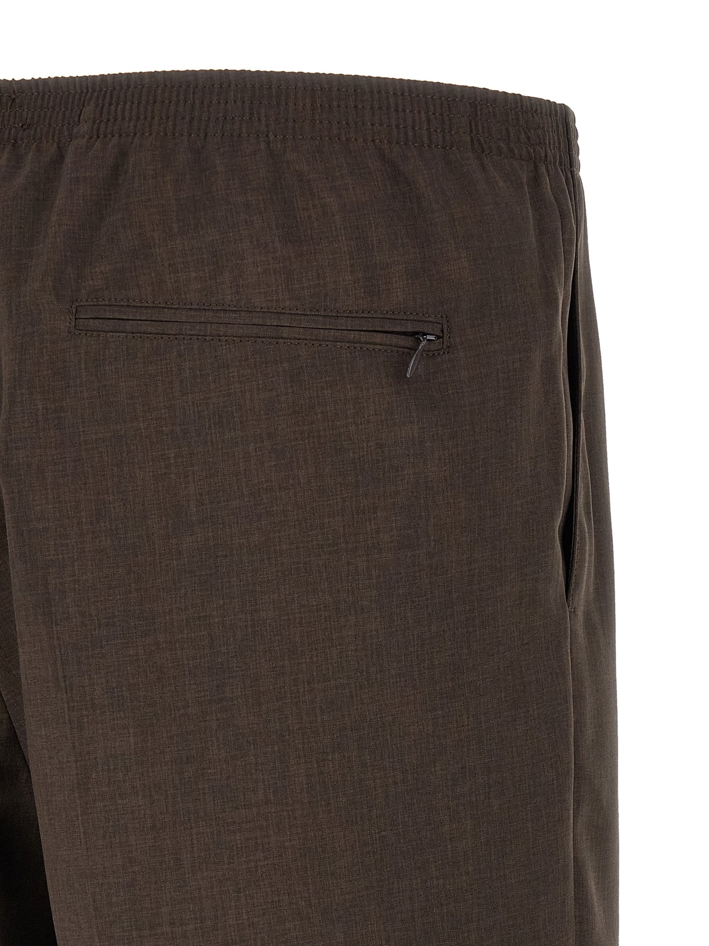 CELLAR DOOR Brown Polyester Bermuda Shorts