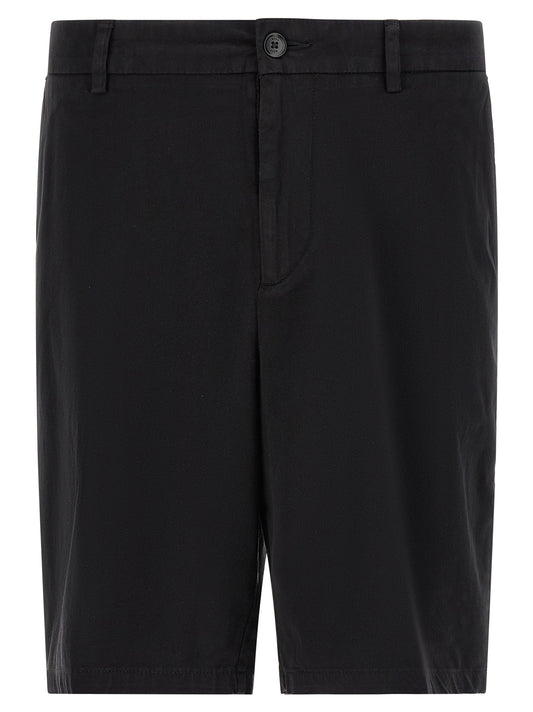 Bermuda Shorts by Hugo Boss for men in stretch cotton & silicone black features a eye catching tapered-leg and short with a eye catching .