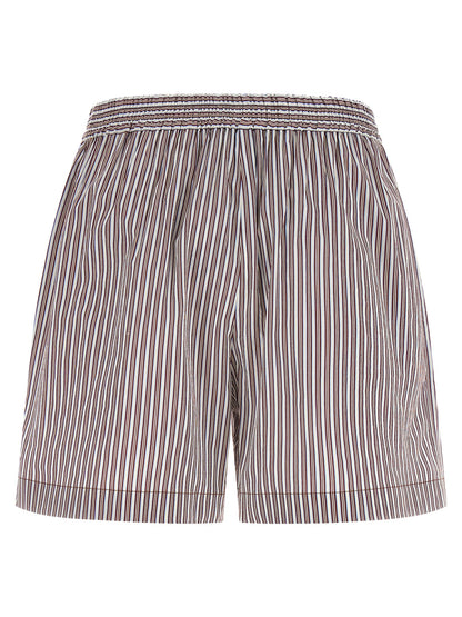Brunello Cucinelli Bordeaux Cotton Bermuda Shorts